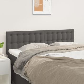voodipeatsid 2 tk, hall, 72x5x78/88 cm, kangas