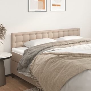 voodipeatsid 2 tk, cappuccino, 100x5x78/88 cm, kunstnahk