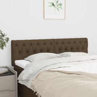 voodipeatsid 2 tk, tumepruun, 80x7x78/88 cm, kangas