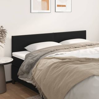 voodipeatsid 2 tk, must, 80x5x78/88 cm, kunstnahk