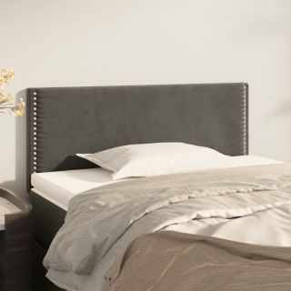 voodiraam peats, tumehall, 80x5x78/88 cm, samet