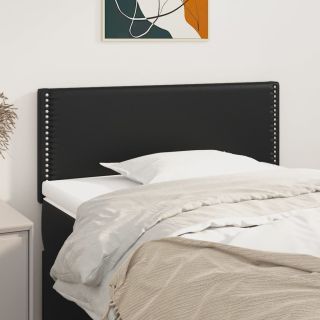 voodipeats, must, 80x5x78/88 cm, kunstnahk