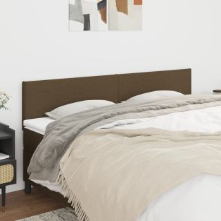 voodipeatsid 2 tk, tumepruun, 80x5x78/88 cm, kangas