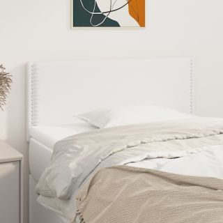 voodipeats, valge, 100x5x78/88 cm kunstnahk