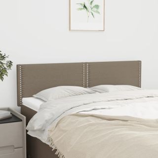 voodipeatsid 2 tk, pruunikashall, 72x5x78/88 cm, kangas
