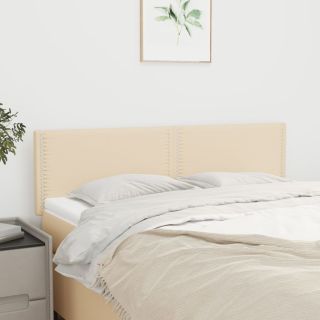 voodipeatsid 2 tk, kreemjas, 72x5x78/88 cm, kangas
