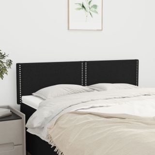voodipeatsid 2 tk, must, 72x5x78/88 cm, kangas