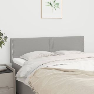voodipeatsid 2 tk, helehall, 72x5x78/88 cm, kangas