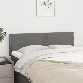 voodipeatsid 2 tk, tumehall, 72x5x78/88 cm, kangas