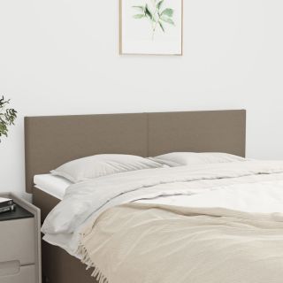 voodipeatsid 2 tk, pruunikashall, 72x5x78/88 cm, kangas