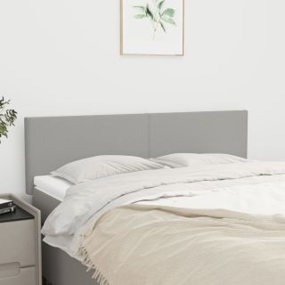 voodipeatsid 2 tk, helehall, 72x5x78/88 cm, kangas