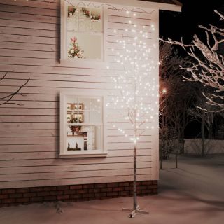 LED kasepuu soe valge 672 LEDi 400 cm
