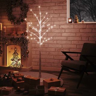 LED kasepuu soe valge 72 LEDi 150 cm