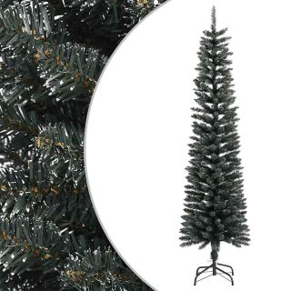 kitsas kunstjõulukuusk alusega, roheline 180 cm, PVC