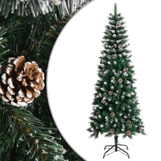 kunstkuusk alusega, roheline, 210 cm, PVC