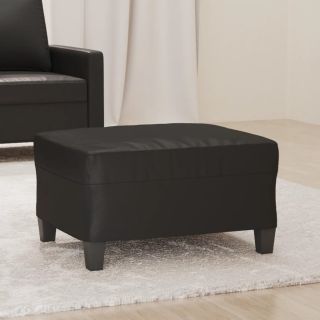 Пуф для ног, розовый, черный, 70 x 55 x 41 см, искусственная кожа