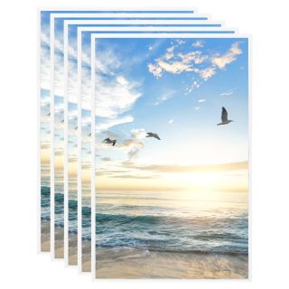 fotoraami kollaaž 5 tk, seinale või lauale, valge, 13 x 18 cm