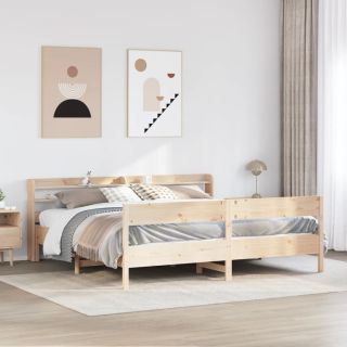 voodiraam ilma madratsita, 180 x 200 cm, männipuit