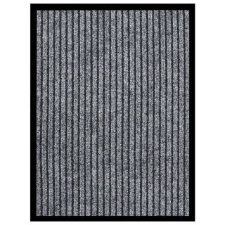 коврик полосатый серый 40 x 60 см