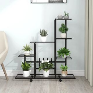 lillealus ratastel, 94.5x25x92.5 cm, must, metall