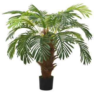 kunsttaim sago palm lillepotiga, roheline, 90 cm
