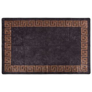 vaip, pestav, 80 x 150 cm, must ja kuldne, libisemisvastane