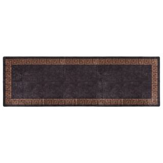 vaip, pestav, 80 x 300 cm, must ja kuldne, libisemisvastane