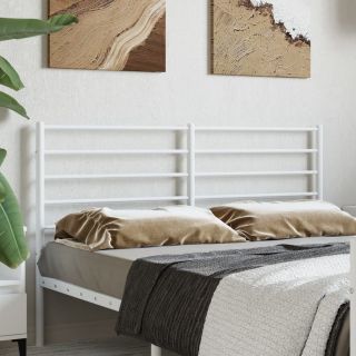 металлическое изголовье, белое, 160 см