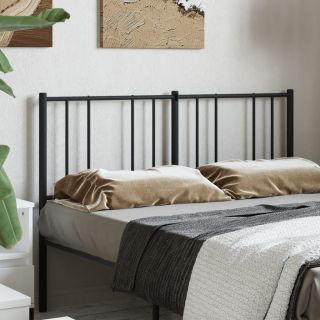 металлическое изголовье, черное, 135 см