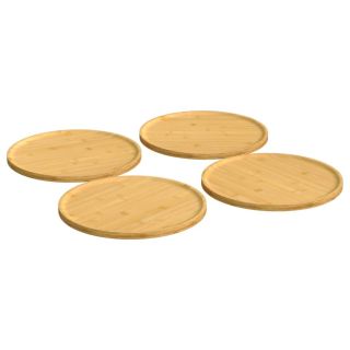 pitsaplaadid 4 tk, Ø32 x 1,5 cm, bambus