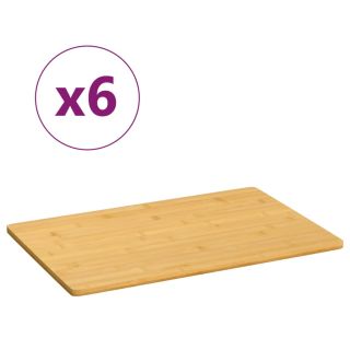 serveerimisalused 6 tk, 35 x 23 x 0,8 cm, bambus