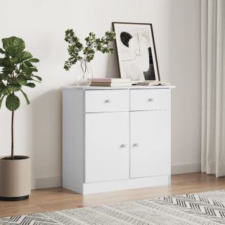puhvetkapp ALTA, valge 77x35x73 cm, männipuit