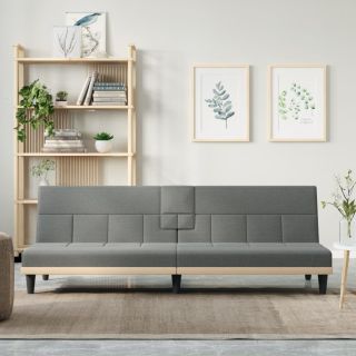 diivanvoodi topsihoidjatega, tumehall, kangas