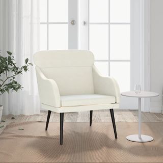 tugitool, kreemjas, 63 x 76 x 80 cm, samet