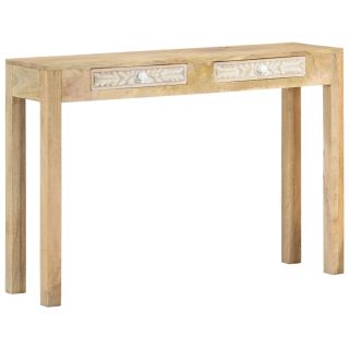 konsoollaud, 110 x 30 x 75 cm, pleegitatud mangopuit