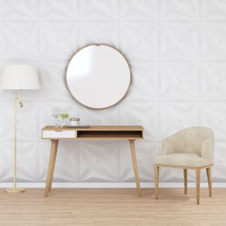 seinapaneelid 48 tk, valge, 50 x 50 cm, XPS 12 m², täht