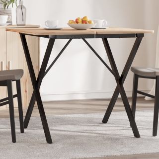 söögilaua jalad, X-raam, 70 x 70 x 73 cm, teras
