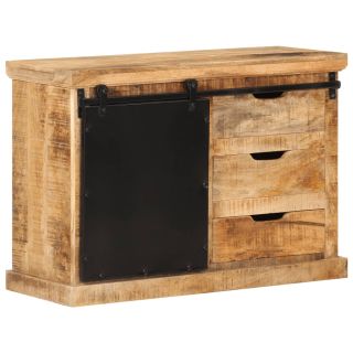 puhvetkapp, 80 x 30 x 55 cm, töötlemata mangopuit