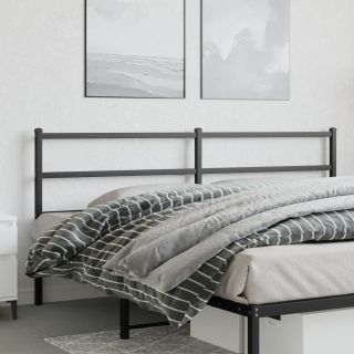 металлическое изголовье, черное, 200 см