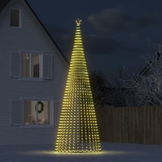 LED jõulupuu, 1544 LEDi, soe valge, 500 cm