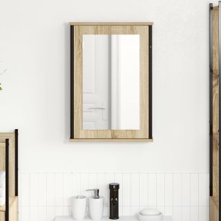 Peeglikaapp Looduslik tamm Puit, klaas, metall Keskmine