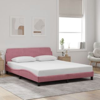voodiraam peatsiga ilma madratsita Roosa 160x200 cm samet