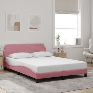 voodiraam peatsiga ilma madratsita Roosa 140x190 cm samet