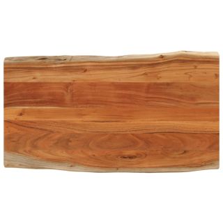 lauaplaat 120x60x2,5 cm ristkülik akaatsiapuit naturaalne serv
