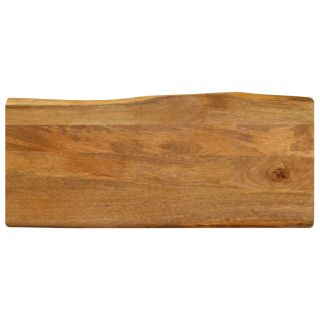 lauaplaat, 100x40x2,5 cm, naturaalsete servadega, mangopuit