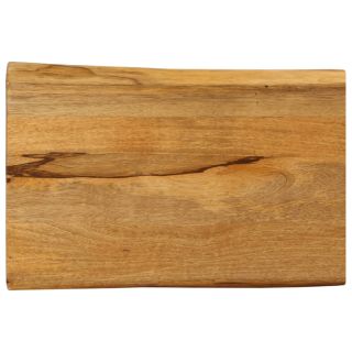 lauaplaat, 60x40x2,5 cm, naturaalsete servadega, mangopuit
