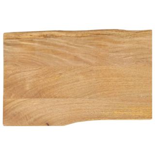 столешница, 60x40x2,5 см, с натуральными краями, дерево манго