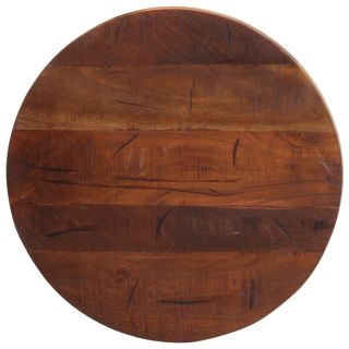 ümmargune lauaplaat, Ø40x2,5 cm, taastatud puit