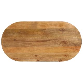 ovaalne lauaplaat, 140x50x3,8 cm, mangopuit