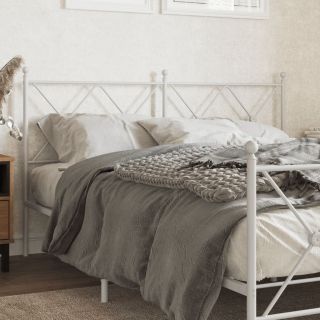 металлическое изголовье, белое, 150 см
